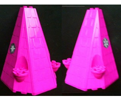 Roof Tower 6 x 8 x 9 with Snowflake Pattern on Both Sides (Stickers) - Set 7581