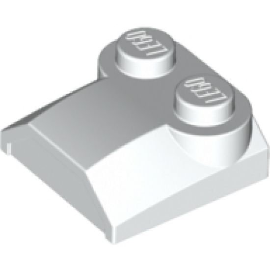Slope, Curved 2 x 2 x 2/3 with Two Studs and Curved Sides, Lip End