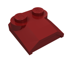 Slope, Curved 2 x 2 x 2/3 with Two Studs and Curved Sides, Lip End