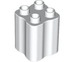 Duplo, Brick 2 x 2 x 2 with Indented Sides (Tree Trunk)