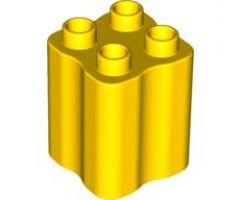 Duplo, Brick 2 x 2 x 2 with Indented Sides (Tree Trunk)