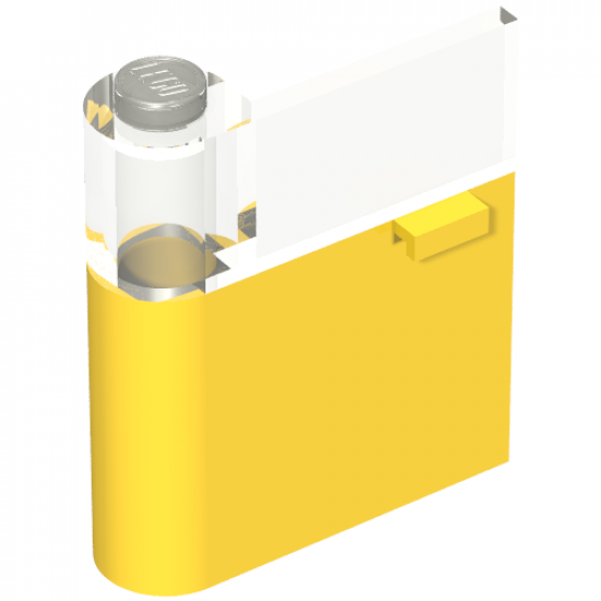 Door 1 x 3 x 3 Left with Trans-Clear Window and Horizontal Handle
