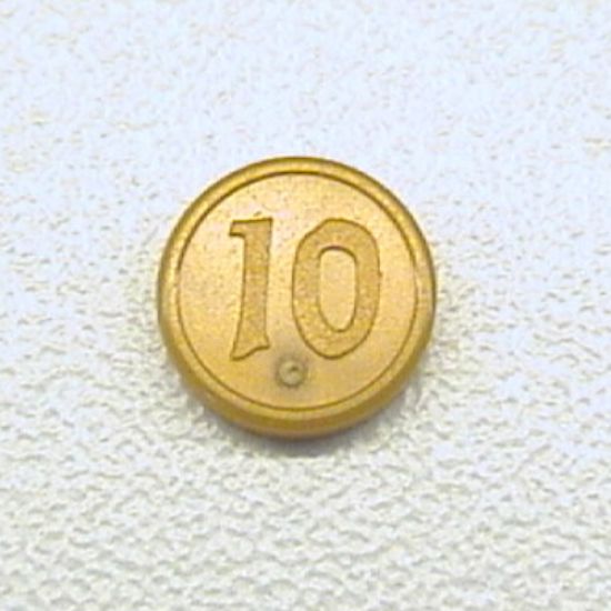 Minifigure, Utensil Coin Type 2 with 10 Mark