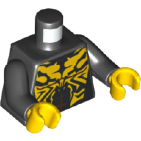 Torso SW Savage Opress Pattern / Black Arms / Yellow Hands