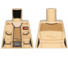 Torso Female Outline SW Jacket with Resistance Army Lieutenant Rank Badge and Dark Tan Undershirt Pattern