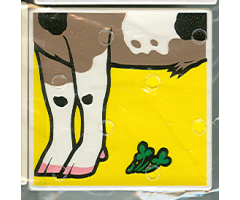 Duplo, Tile 2 x 2 x 1 with Goat Mosaic Picture 05 Pattern (Set 1078)
