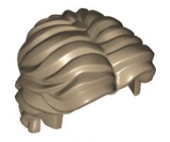 Minifigure, Hair Short Wavy with Center Part