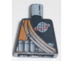 Torso Alpha Team Logo, Orange Stripe, Shoulder Ropes Pattern