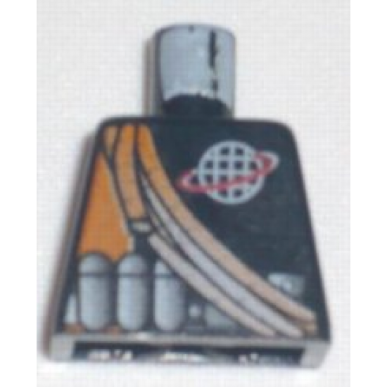 Torso Alpha Team Logo, Orange Stripe, Shoulder Ropes Pattern
