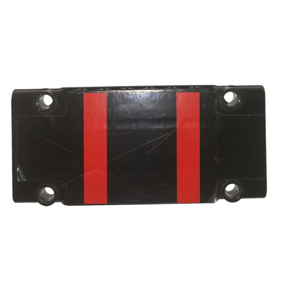 Technic, Panel Plate 5 x 11 x 1 with 2 Red Stripes with Corner Cutouts Pattern (Sticker) - Set 8081