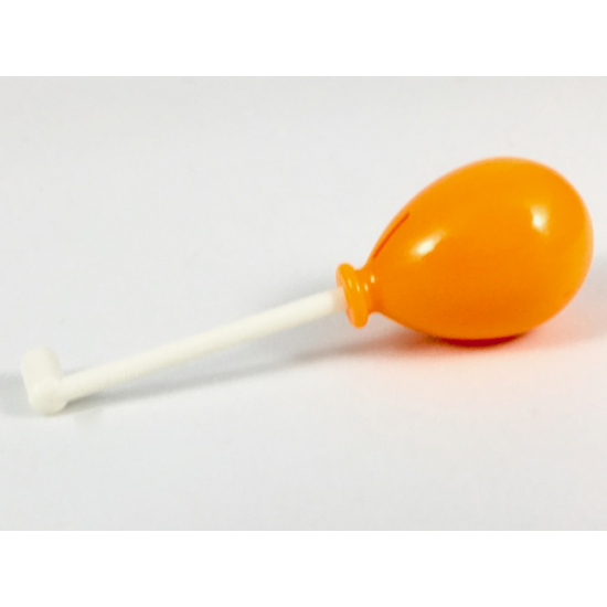 Minifigure, Utensil Thin Bar with Handle with Orange Balloon
