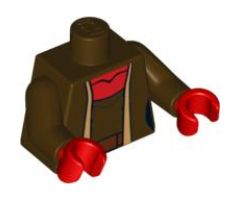 Torso SW Shaak Ti Pattern / Dark Brown Arms / Red Hands