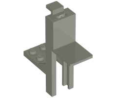 Vehicle Forklift 2 x 2 Plate and Light Gray Fork