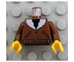 Torso Bomber Jacket, Belt, & Black Shirt Pattern / Brown Arms / Yellow Hands