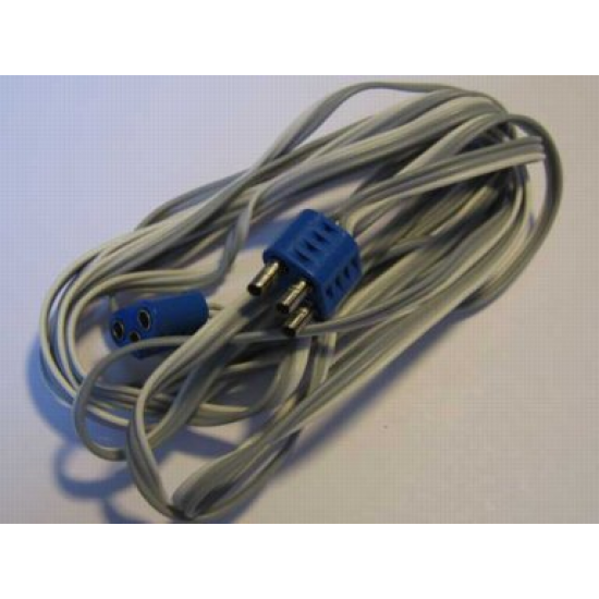 Electric, Wire 12V / 4.5V with three Leads, with Blue Male and Female Connectors, 200cm long