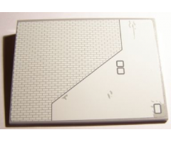 Slope 10 6 x 8 with SW Red Five X-wing Starfighter Upper Right Wing Panel Pattern (Sticker) - Set 10240