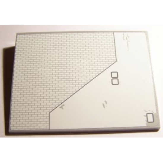 Slope 10 6 x 8 with SW Red Five X-wing Starfighter Upper Right Wing Panel Pattern (Sticker) - Set 10240