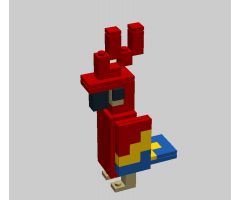 Miniature Minecraft Parrot