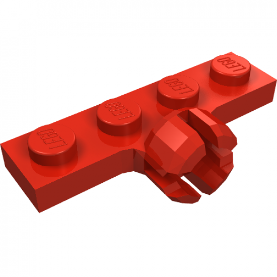 Plate, Modified 1 x 4 with Tow Ball Socket, Short, 4 Slots (7mm Socket Length)