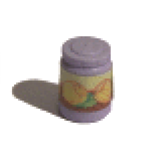 Scala Accessories Jar Jam / Jelly, Yellow Label with Lemons Pattern (Sticker) - Set 3205