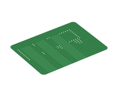 Baseplate 24 x 32 with Three Driveways with Set 355 Dots Pattern