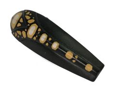 Galidor Accessory Shield 4 x 12 x 3 Rubber with Axle, Gold and Silver Spots Pattern