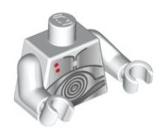Torso SW K-3PO 2 Red Dots Pattern / White Arms / White Hands