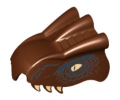 Animal, Body Part Dragon Head 'Hungarian Horntail' Pattern
