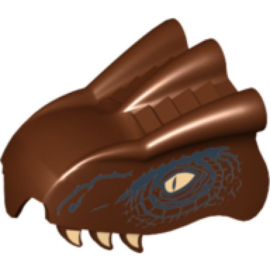 Animal, Body Part Dragon Head 'Hungarian Horntail' Pattern