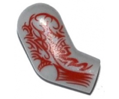 Arm, Right with Red Tattoo Pattern