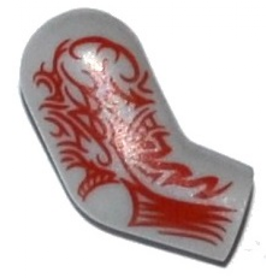 Arm, Right with Red Tattoo Pattern