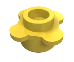 Plate, Round 1 x 1 with Flower Edge (4 Knobs / Petals)