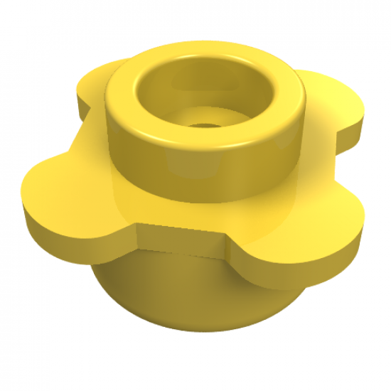 Plate, Round 1 x 1 with Flower Edge (4 Knobs / Petals)