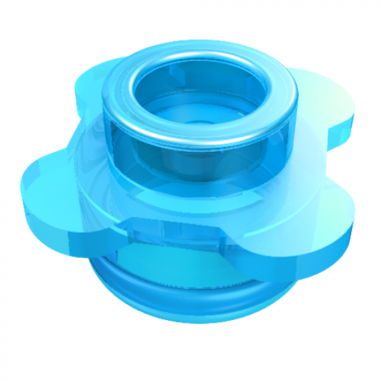 Plate, Round 1 x 1 with Flower Edge (4 Knobs / Petals)