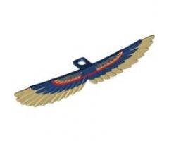 Minifigure, Body Wear Wings Mummy with Tan Feathers and Red / Gold Pattern