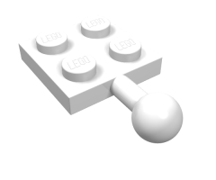 Plate, Modified 2 x 2 with Tow Ball