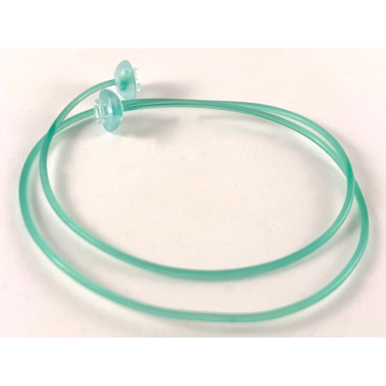 Clikits Cord, Jelly String with 2 Trans-Very Light Blue Caps - 375mm - Top Attachment