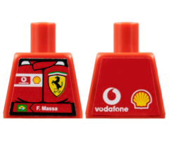 Torso Racers Ferrari front, Vodafone back (Stickers) with F. Massa Name Pattern