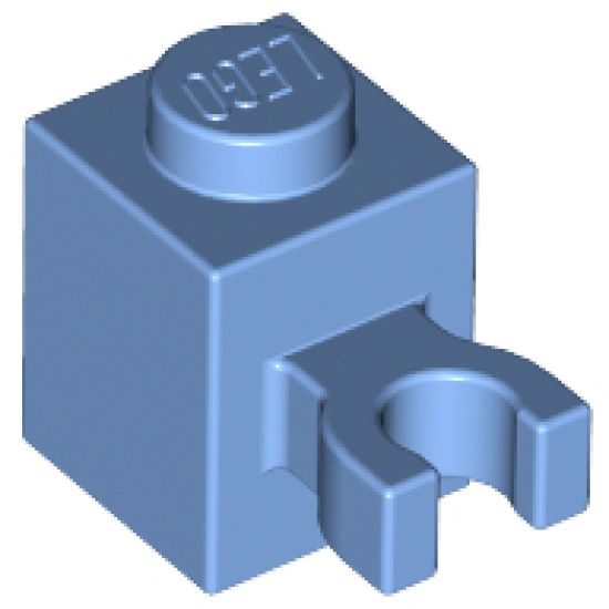 Brick, Modified 1 x 1 with Open U Clip (Vertical Grip) - Solid Stud