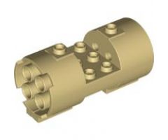 Cylinder 3 x 6 x 2 2/3 Horizontal - Round Connections Between Interior Studs