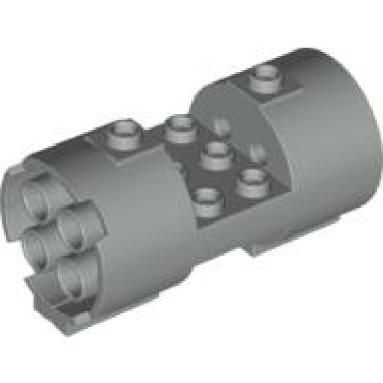 Cylinder 3 x 6 x 2 2/3 Horizontal - Round Connections Between Interior Studs