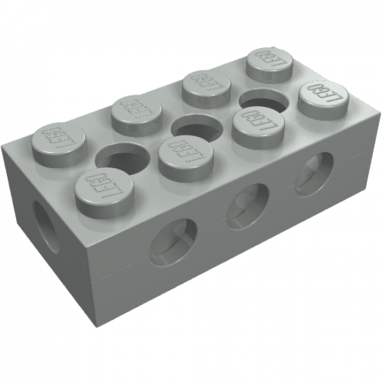 Brick, Modified 2 x 4 with Top/Side/End Holes with Solid Studs