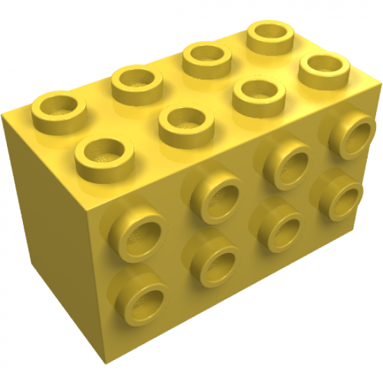 Brick, Modified 2 x 4 x 2 with Studs on Sides