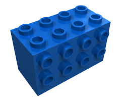 Brick, Modified 2 x 4 x 2 with Studs on Sides