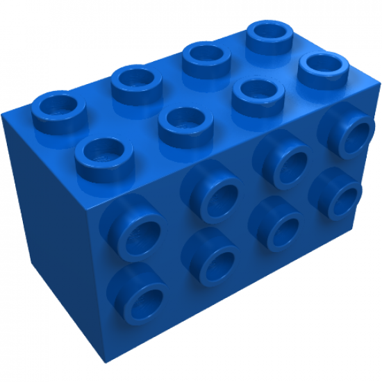Brick, Modified 2 x 4 x 2 with Studs on Sides