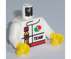 Torso Octan Logo and Race Team Pattern / White Arms / Yellow Hands