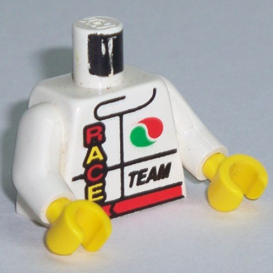 Torso Octan Logo and Race Team Pattern / White Arms / Yellow Hands
