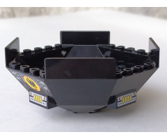 Cockpit 10 x 10 x 4 Octagonal with Axle Hole with Vent Pattern (Stickers) - Set 8970