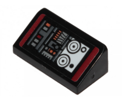 Slope 30 1 x 2 x 2/3 with SW Landspeeder Control Panel Pattern (Sticker) - Set 75271