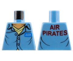 Torso Open Collar, Name Badge 'JOCK' and 'AIR PIRATES' on Reverse Pattern